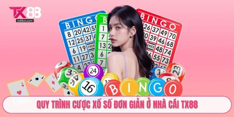 Quy trình cược xổ số đơn giản ở nhà cái TX88
