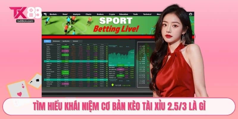 Tìm hiểu khái niệm cơ bản kèo tài xỉu 2.5/3 là gì